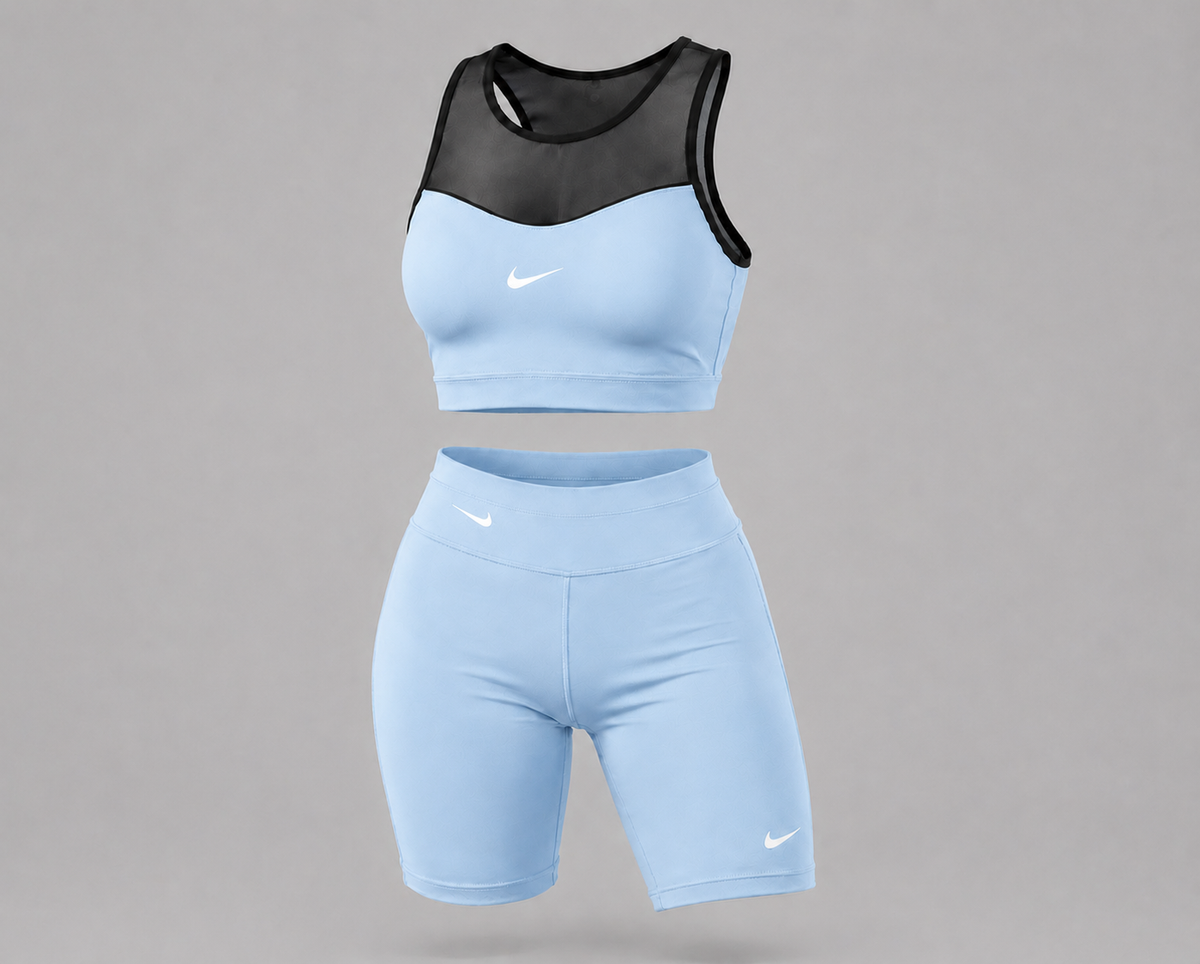 BIKER Y TOP AZUL BEBE TALLA S.