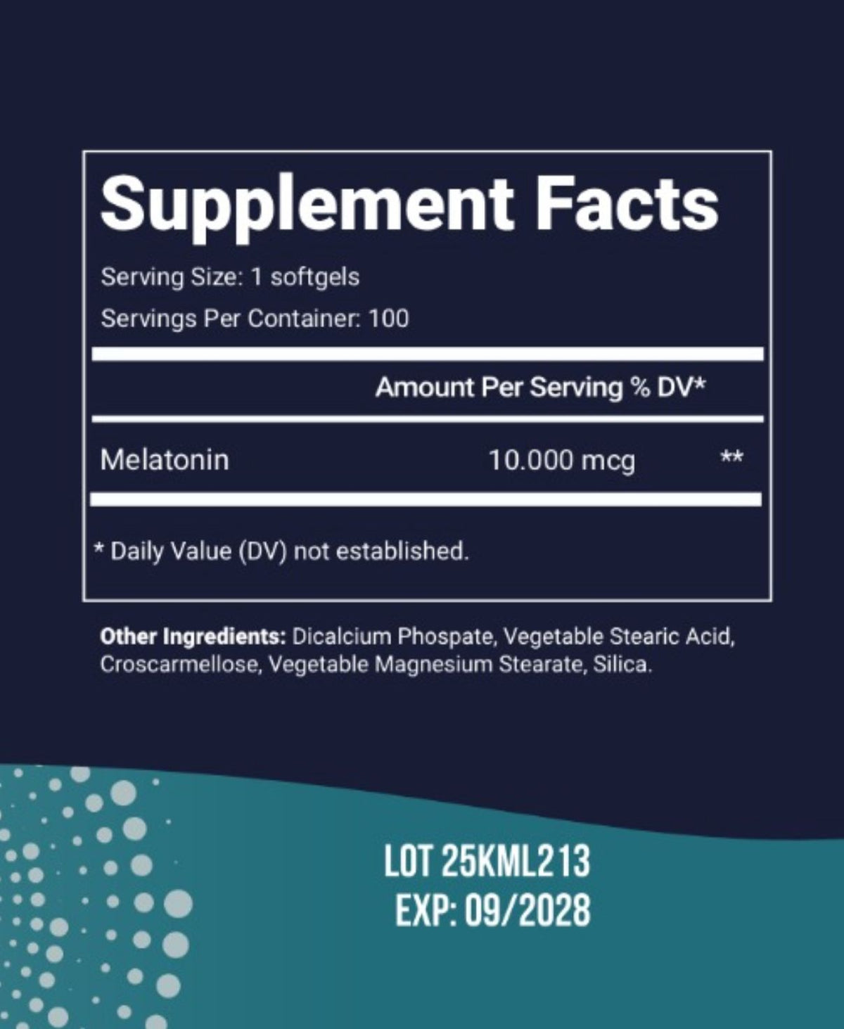melatonina x 10.000mcg total healt