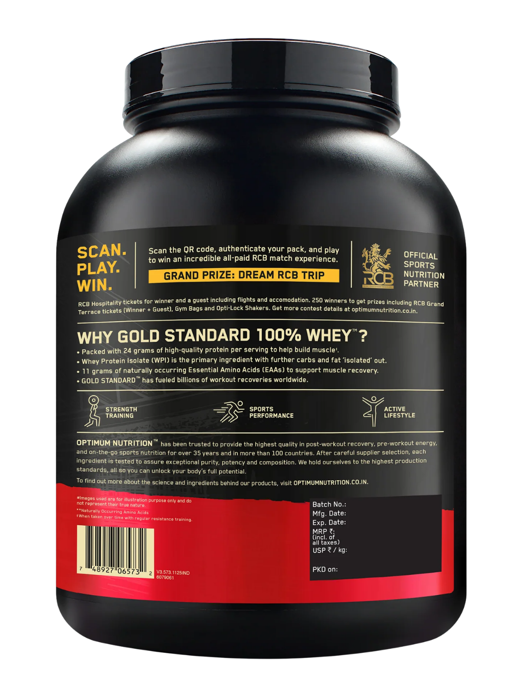 Ganador Muscular 100% WHEY 5Lbs
