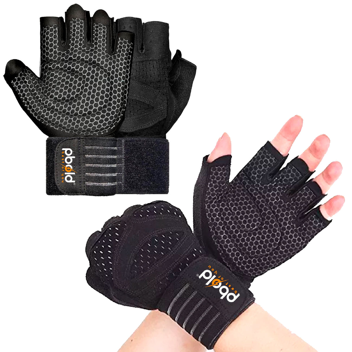 Guantes Gimnasio Con Muñequera V3 Pbold