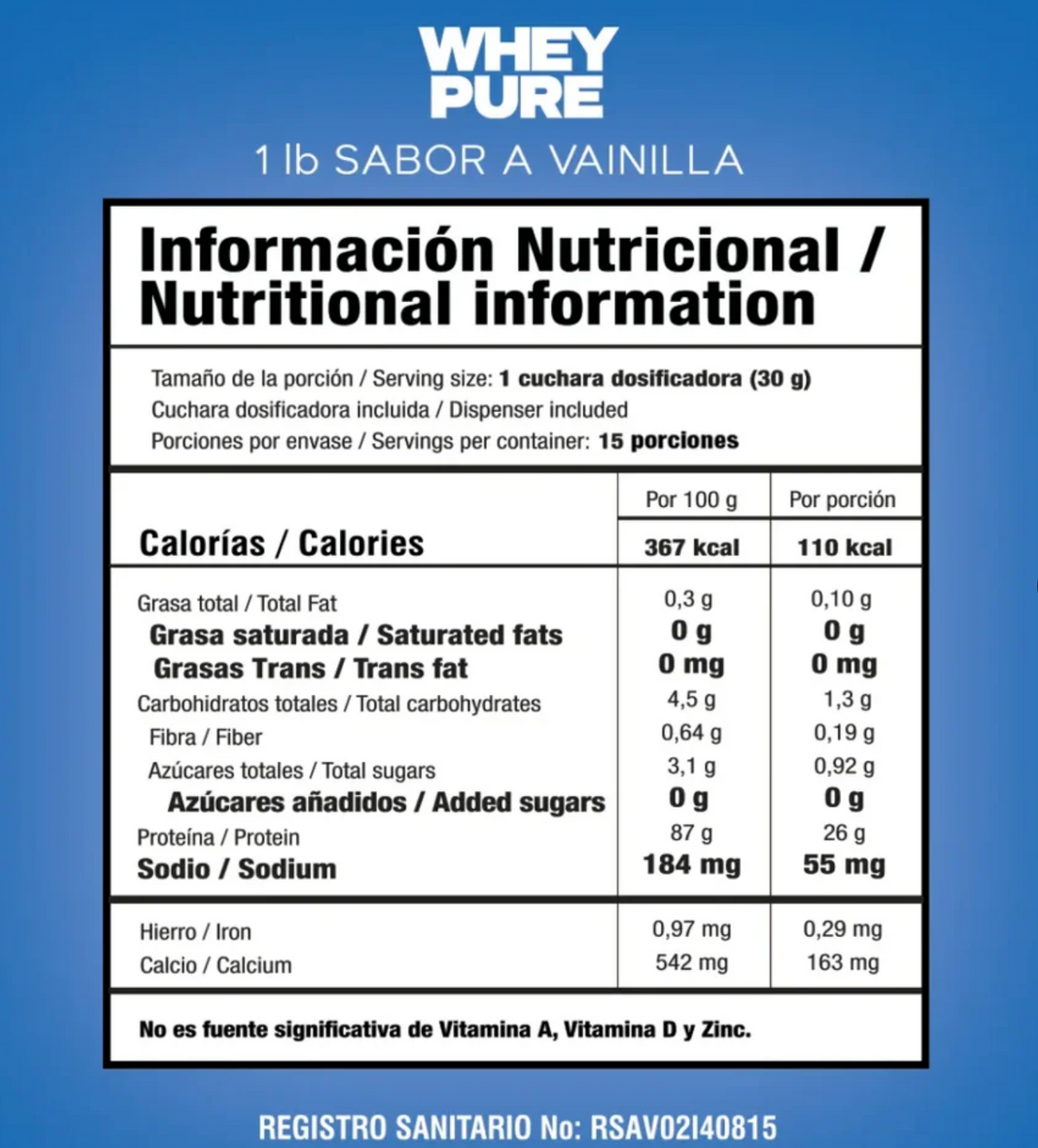 Whey Pure 1 Lb