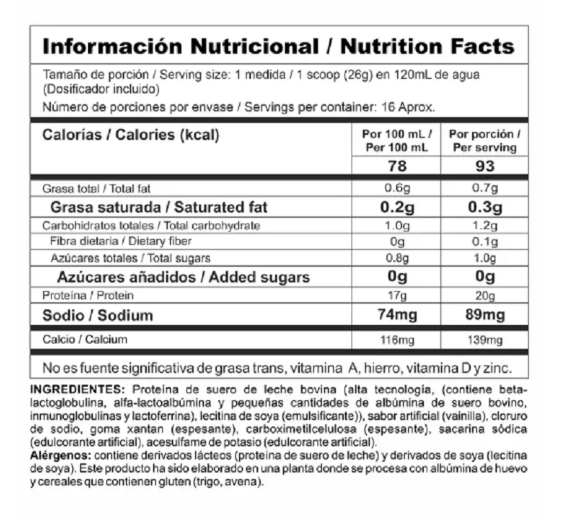 Proteina whey protein Bipro 1 LIBRA